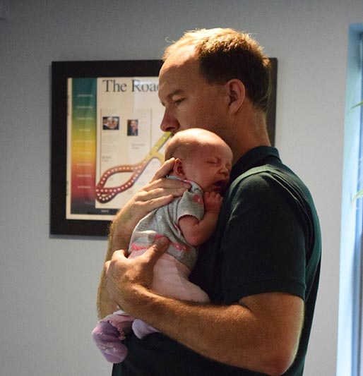 Dr. Steve Jarboe with Baby